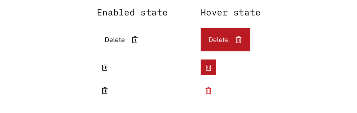 Low impact delete options requiring overrides to Carbon